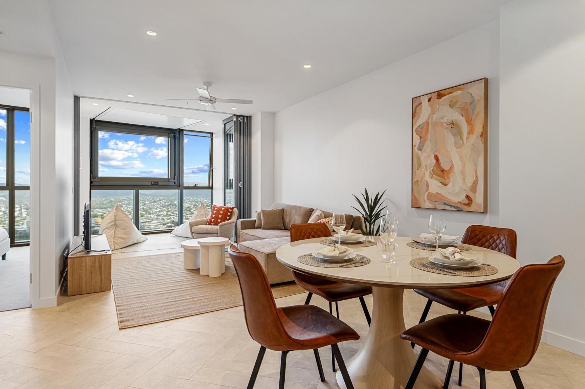Apartment Sky Living & River Views In Queens Wharf Residences Brisbane