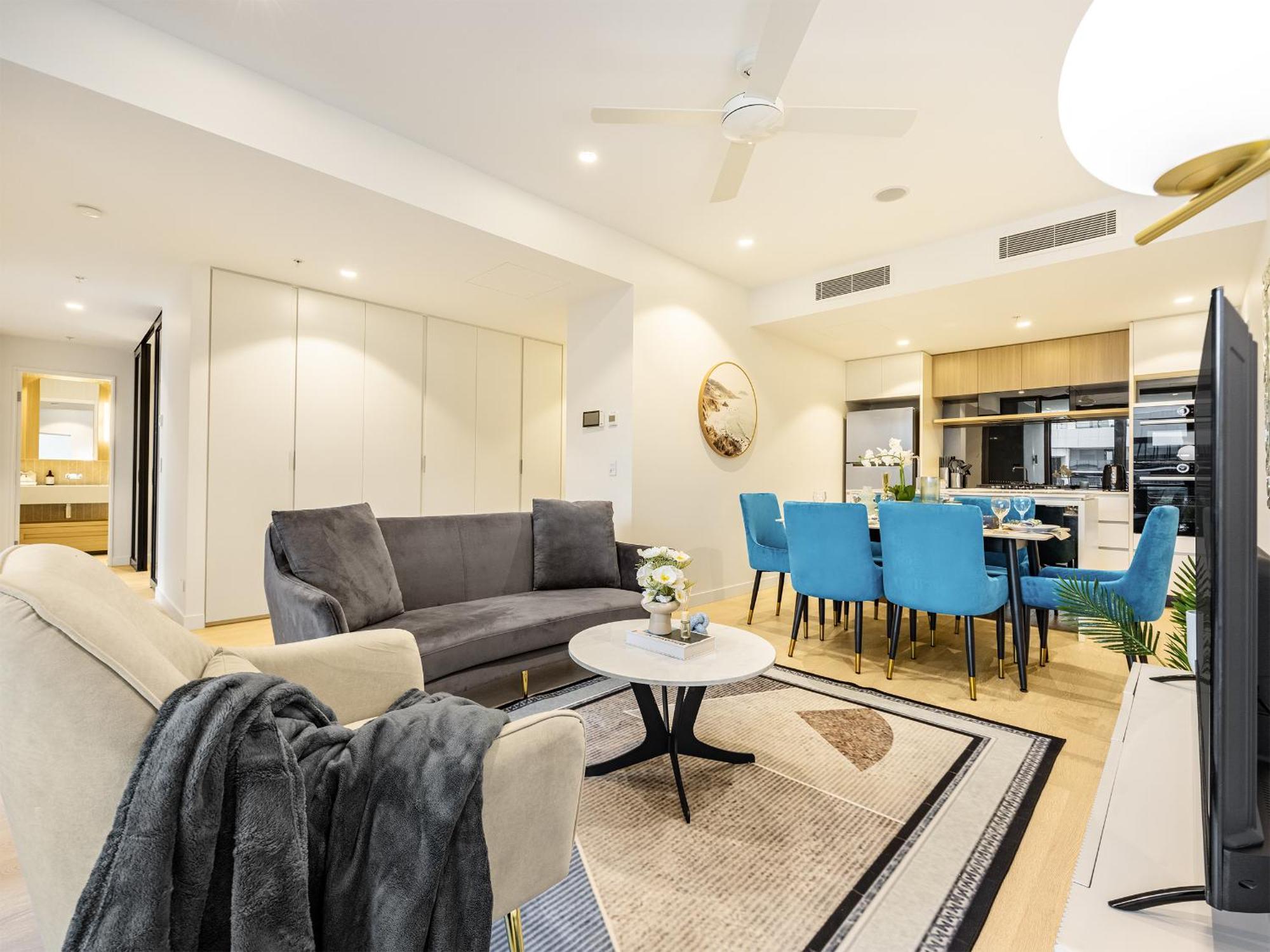 Apartment Sky Living & River Views In Queens Wharf Residences Brisbane